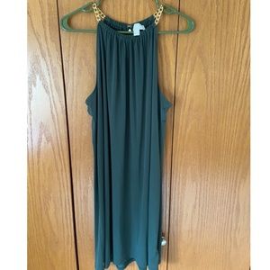 NWOT Michael Kors Size XL Olive chain neck dress